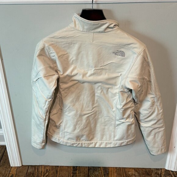 The North Face Ivory TNF Apex Soft Shell Full Zip Jacket Women’s Size Medium - Picture 5 of 12